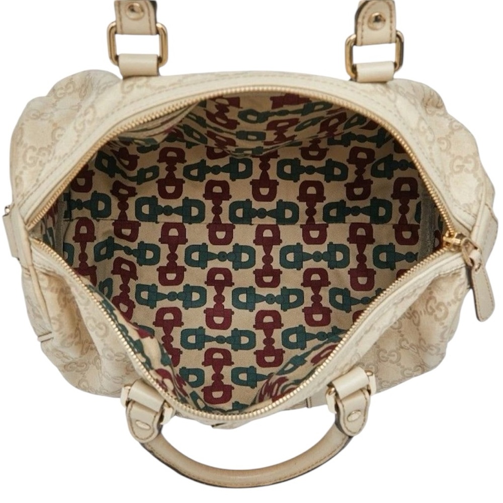 Gucci Guccissima Beige Monogram Satchel - Picture 3 of 6